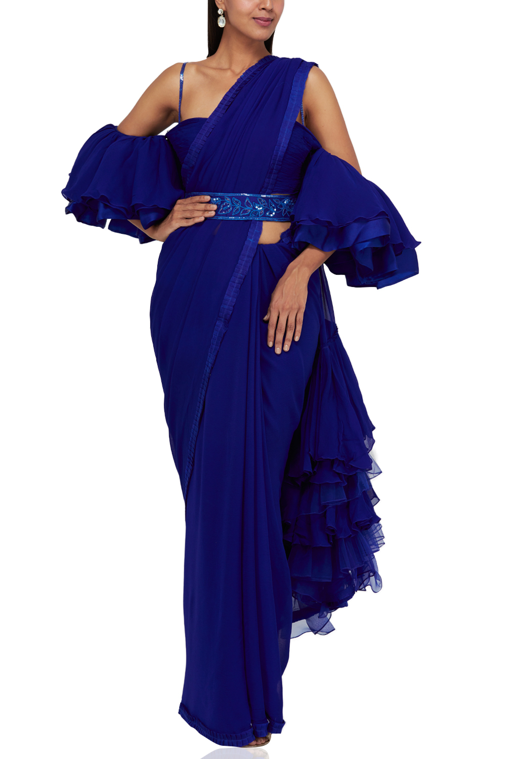 Manish malhotra ruffle saree Clearance