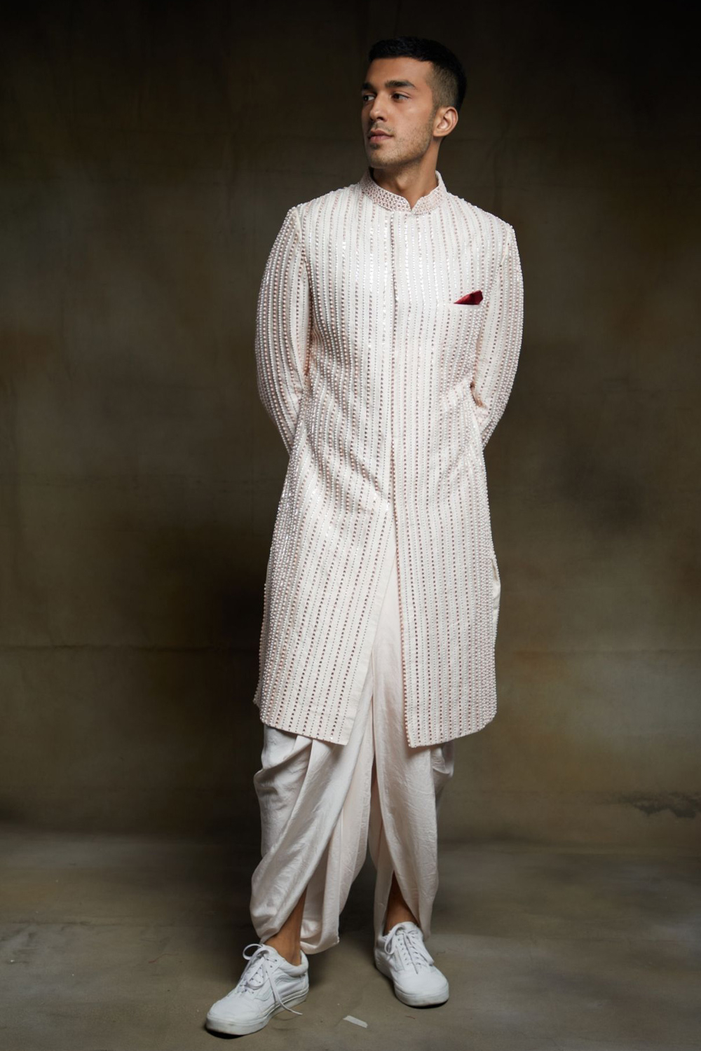 peacock sherwani